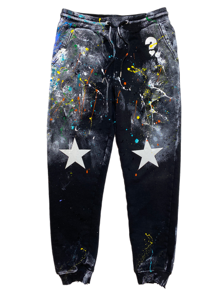 Black One of a Kind Painter's Sweatpants